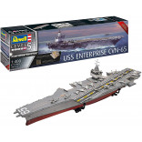 KIT PARA MONTAR REVELL USS ENTERPRISE CVN-65 EDIÇÃO LIMITADA PLATINUM EDITION 1/400 729 PEÇAS REV 05173